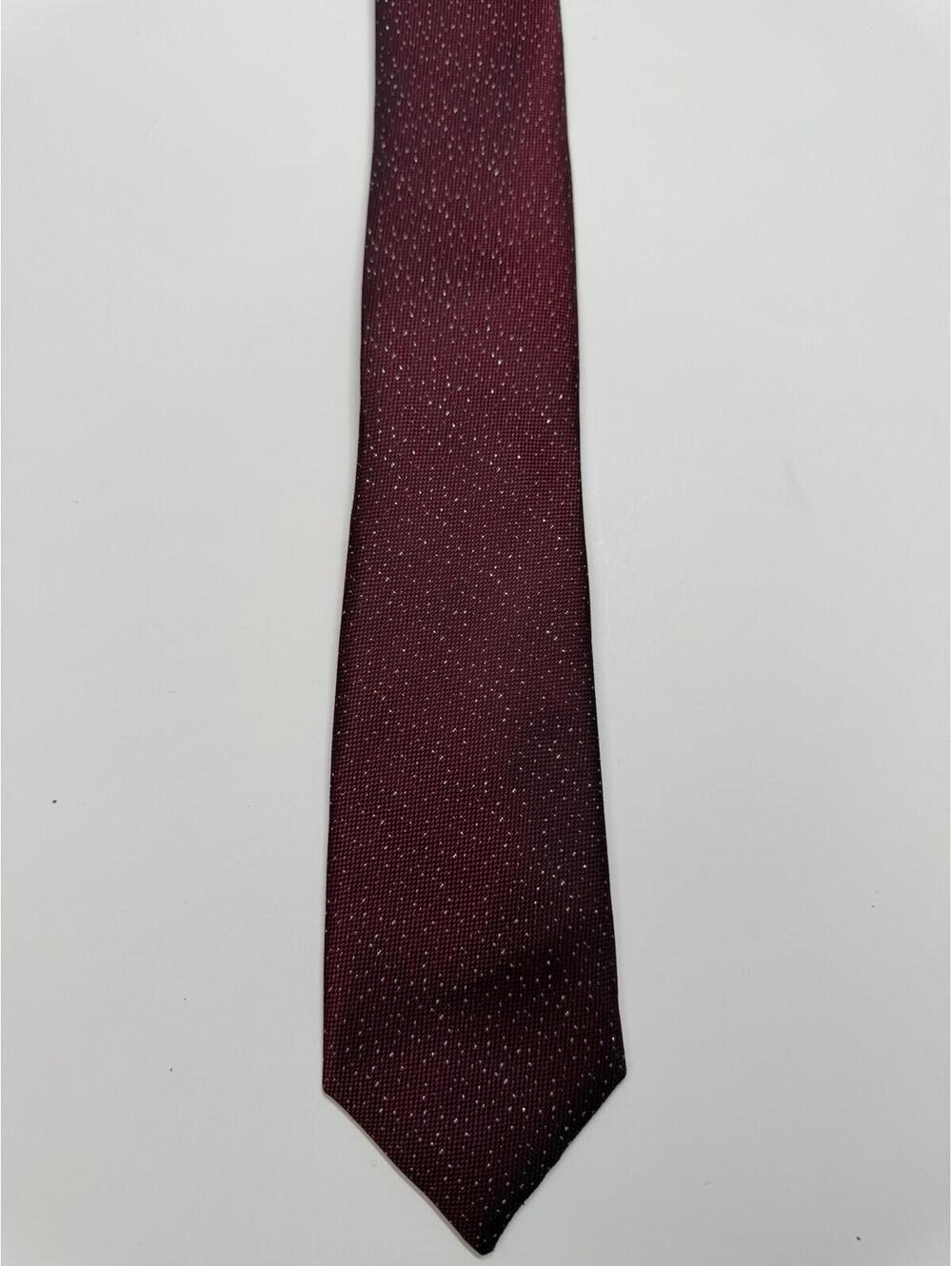 SOLD Alfani Men’s Maroon Tie With Metallic - Picture 2 of 4